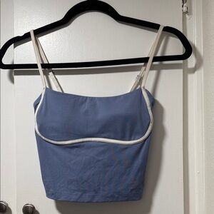 Gilly Hicks Blue Camisole with White Trim